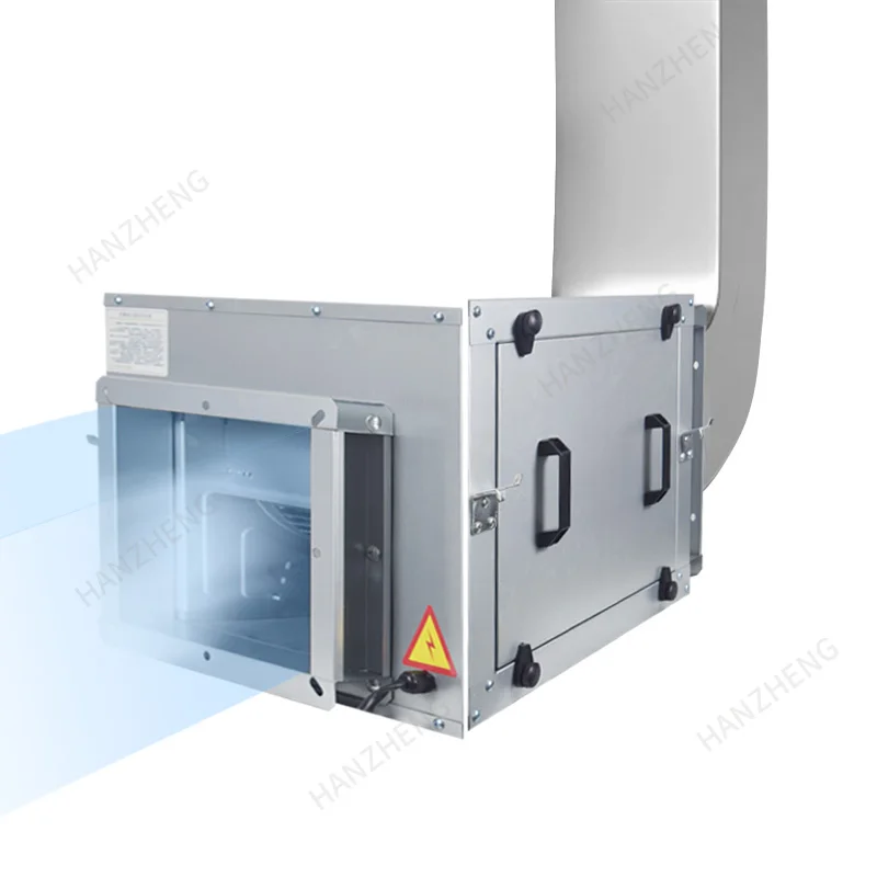 

Commercial AC Duct Exhaust Fan Kitchen Strong Noise Reduction Metal OEM Restaurant Fresh Air System Ventilation Oil Fume Exhaust