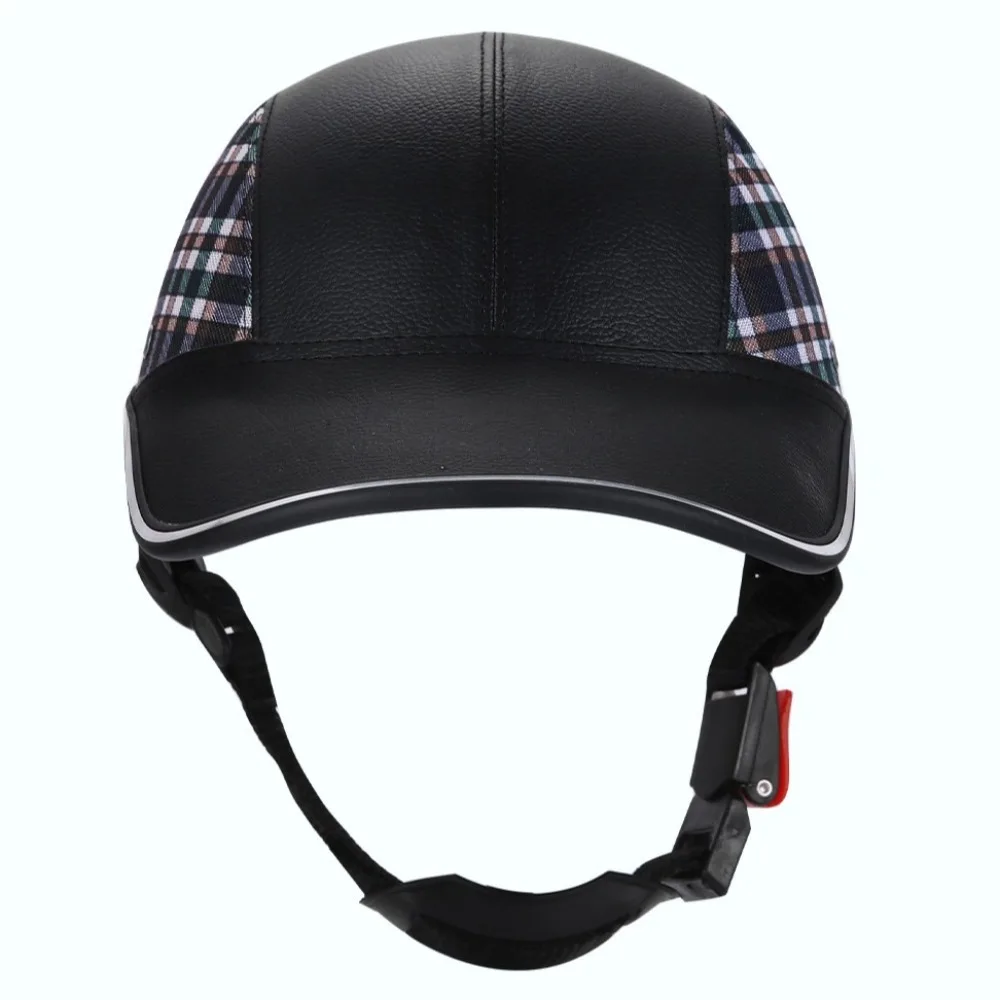 Baseball Cap Style Bicycle Helmet Safety Adjustable Strap Cycling Helmet Hard Anti-UV Motorcycle Half Helmet for Men Women