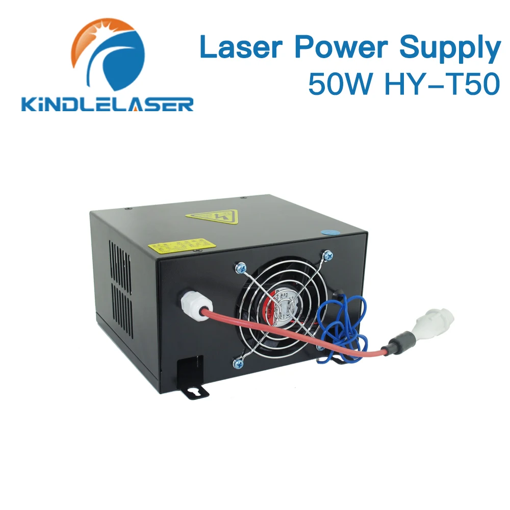 Alimentazione elettrica del Laser di CO2 di KINDLELASER 50W HY-T50 per la tagliatrice dell'incisione Laser di CO2 HY-T50 serie T / W