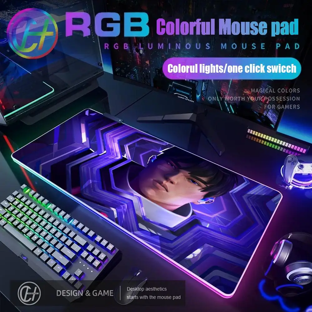 

Игровой коврик для мыши 900X400 XXL HYBXAXC с RGB-подсветкой, HD-дизайн, большой размер, для Valorant, ISO, с LED-подсветкой, XXL