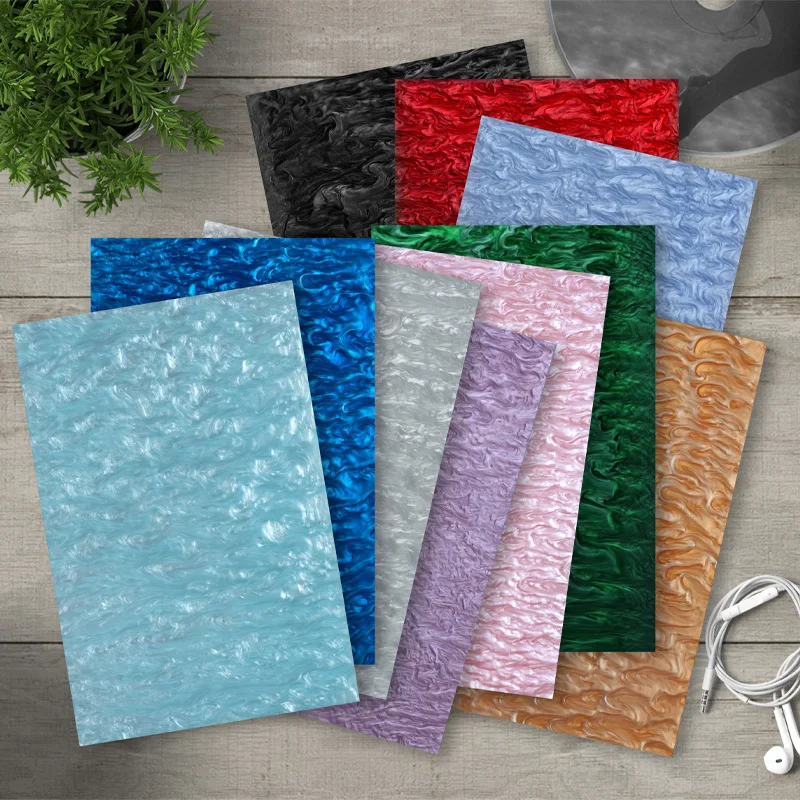 Pearl Acrylic Sheet Multi-color 3MM Thickness Wholesale Acrylic Sheet For Home Decoration  Laser Cut Gifts Jewelry Keychain