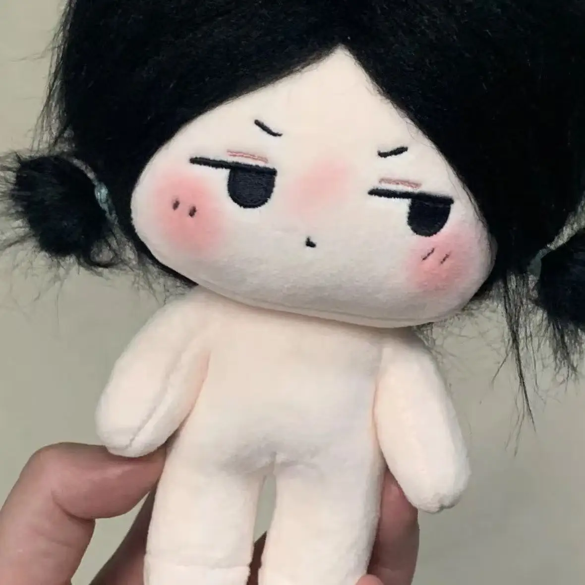 Long black hair 20cm girl replace Clothes Plush Idol Doll Clothes Kids Stuffed Animal Cute Cartoon Fans toys Gift dolls