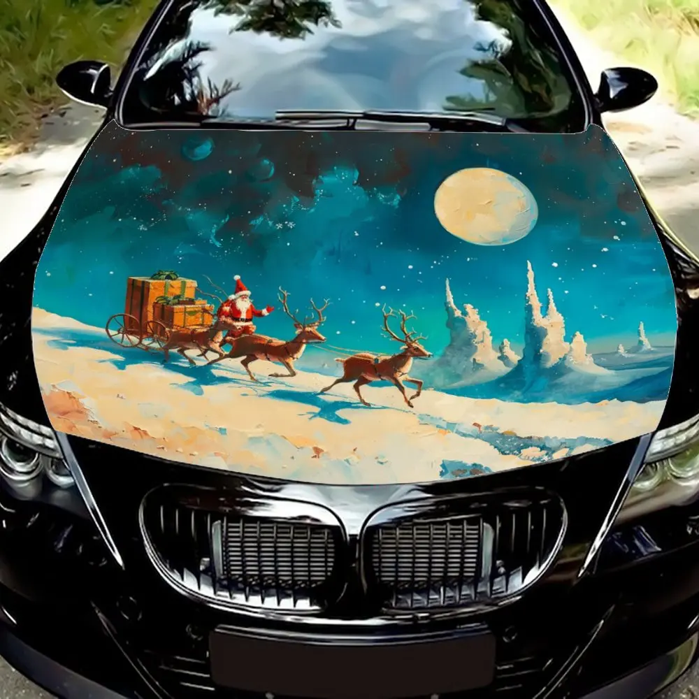 Santa Claus in motion, a festive transformation for your car.