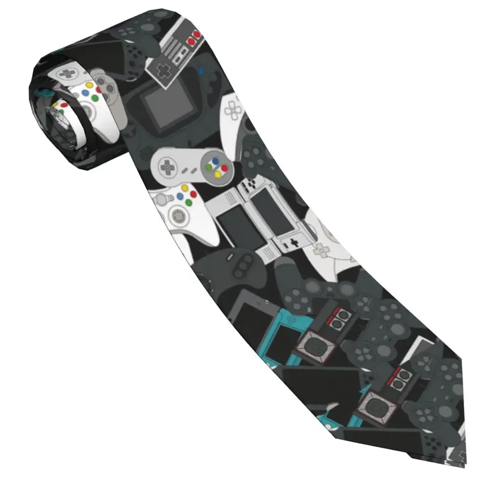 

Gamer Controller All Neckties Unisex Polyester 8 cm Video Game Gaming Neck Tie for Men Classic Shirt Accessories Cravat Business