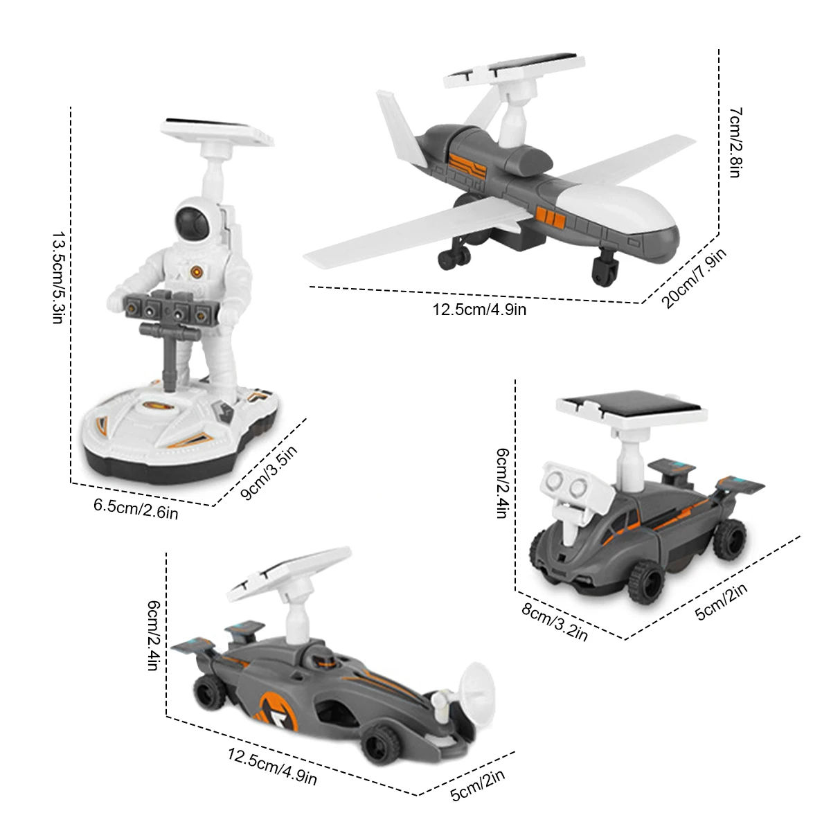 Science Robot Building Kit Build Toys 4-in-1 STEM Solar Power Space Moon Exploration Fleet Robots Discovery Educational Learning