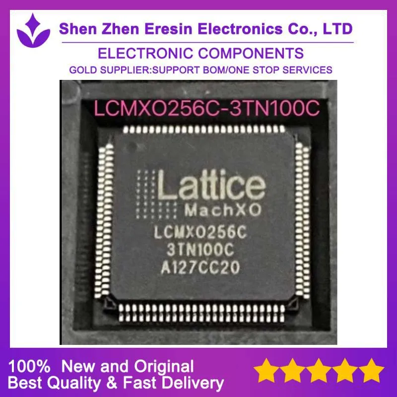 Free shipping   5PCS/LOT  LCMXO256C-3TN100C TQFP100   New and original