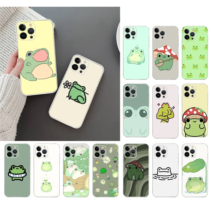 

Phone Case For iphone 17 Pro Max Air 16 15 14 13 Pro Max 15 16 Pro 15Plus Frog