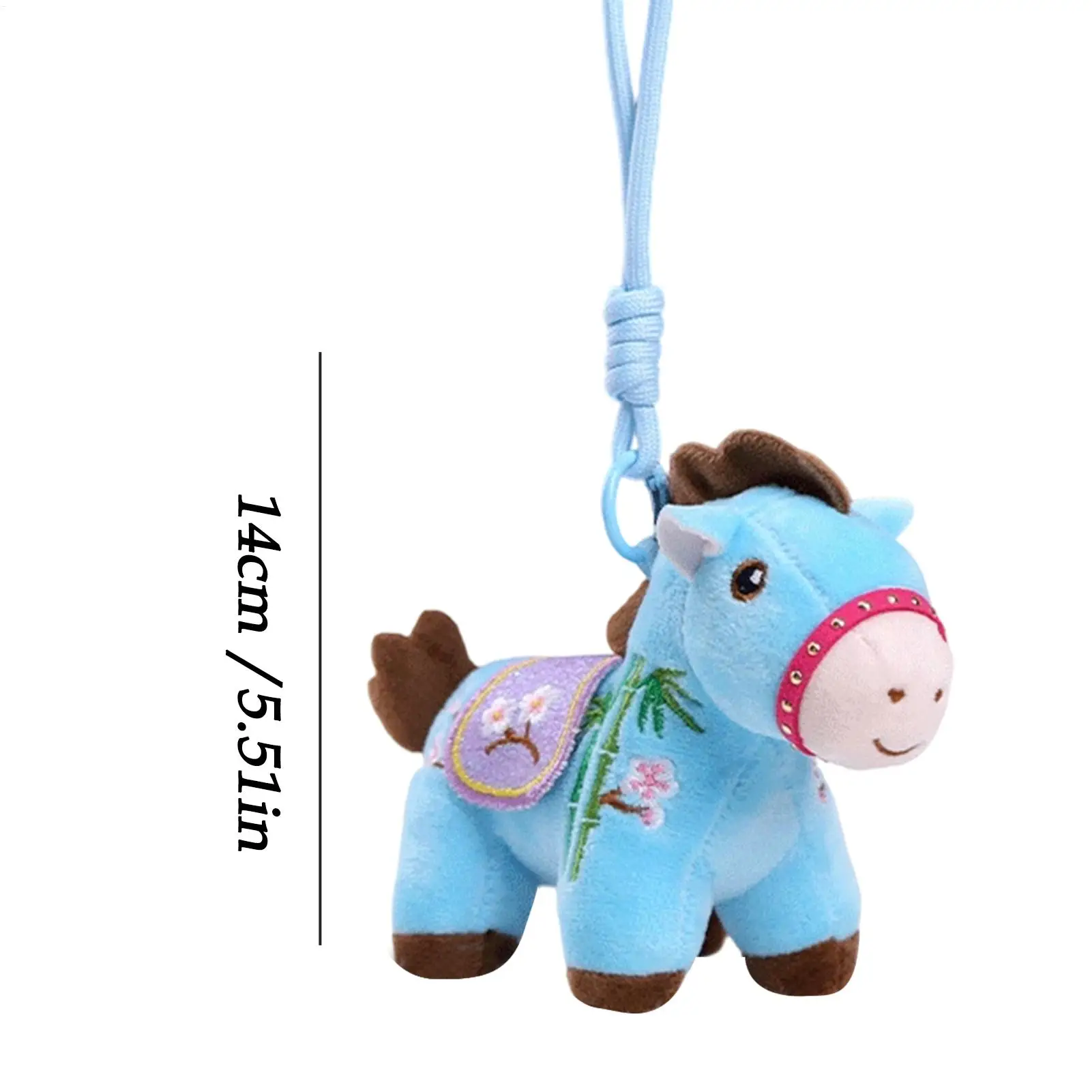 말 열쇠고리 플러시 펜던트 장식 2026 행운의 말의 해 가방 장식품 백팩 남자친구 여자 여성 자동차 발렌타인데이 선물
