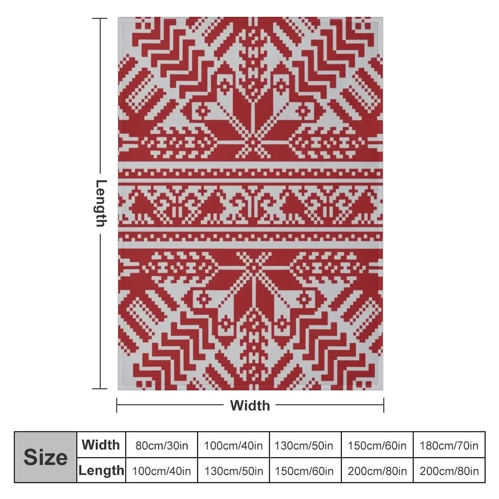 Baltic Traditional Ornament. Latvian Throw Blanket Blankets For Sofas Bed covers Travel Blankets