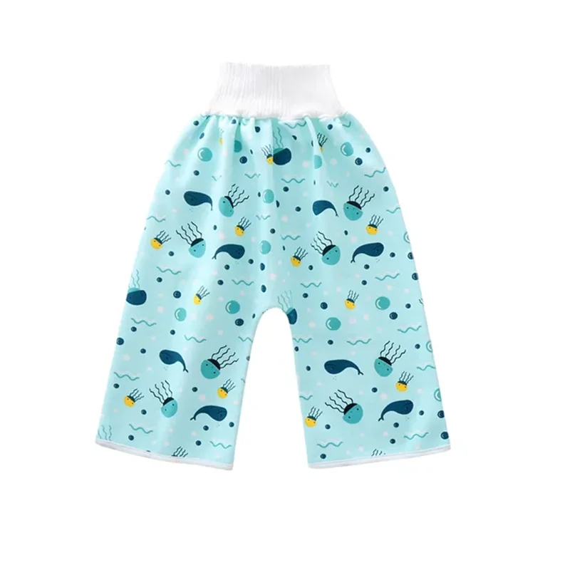 Winter Anti-Bedwetting Baby Printed Diaper Waterproof Training Pants Washable Cloth Diapers Kids Sleeping Bed Potty Trainining