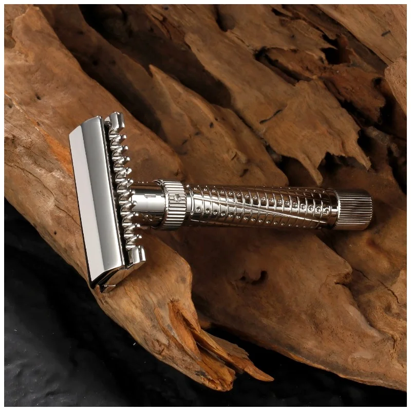YAQI Ultima Open Comb Adjustable Stainless Steel Safety Razor Mens Wet Shave Tools Best Gift for Men Mens Gift
