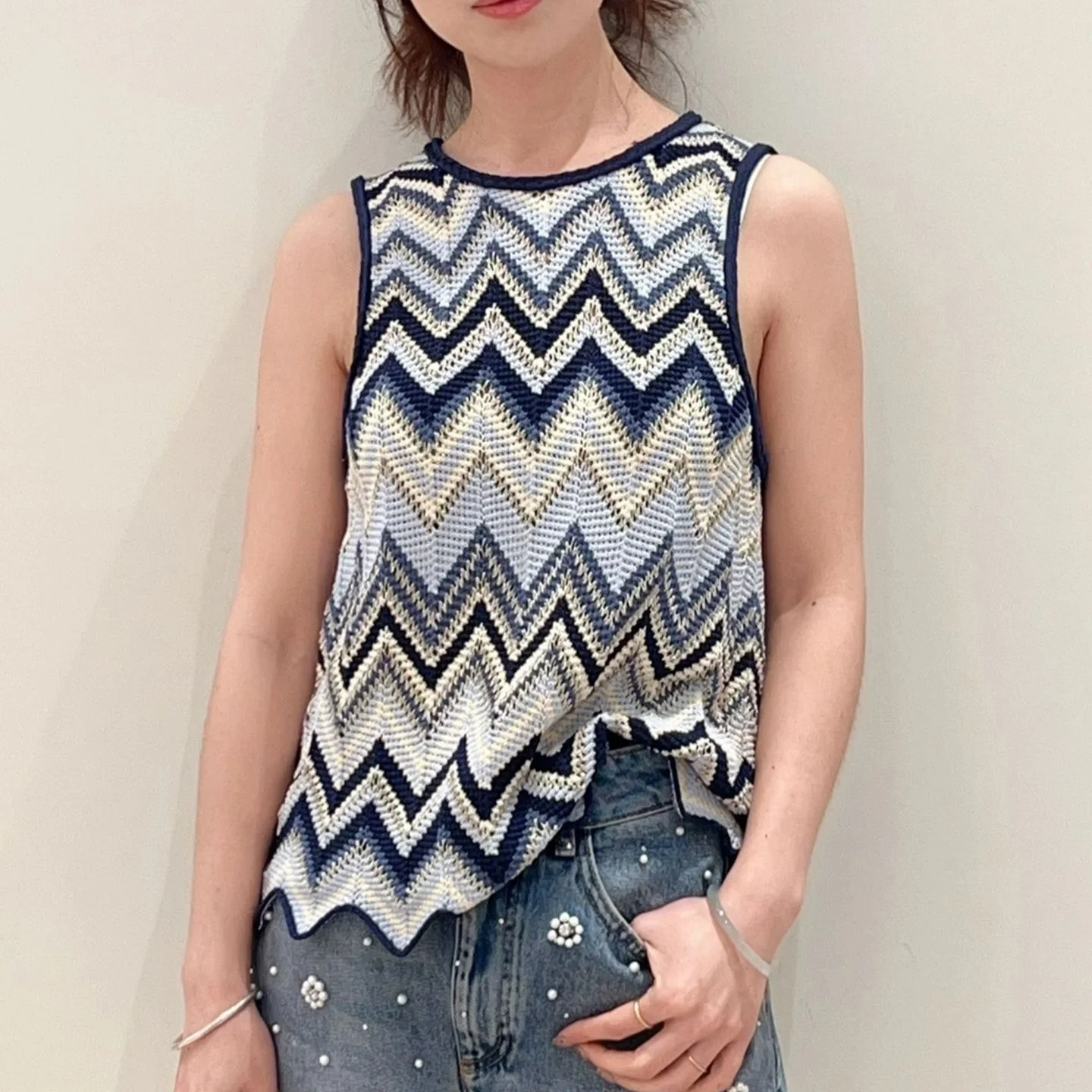 

Ele универсальный полосатый трикотаж, майка, круглая, Ne Svel M, домашняя, ранняя весна, новые женские модные базовые модели, всесезонные