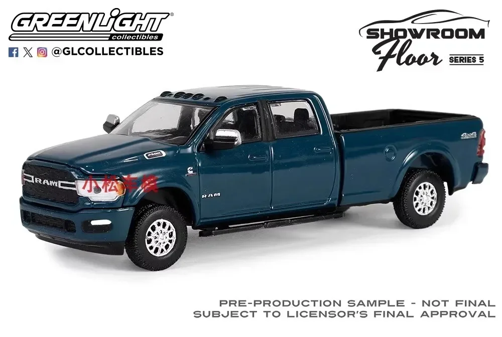 1:64 2023 Ram 2500 Bighorn Diecast Model logam paduan mainan mobil untuk koleksi hadiah