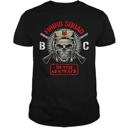 BC Firing Squad Skull Soldier Death Sentence T-Shirt. Summer Cotton Short Sleeve O-Neck Mens T Shirt New S-3XL
