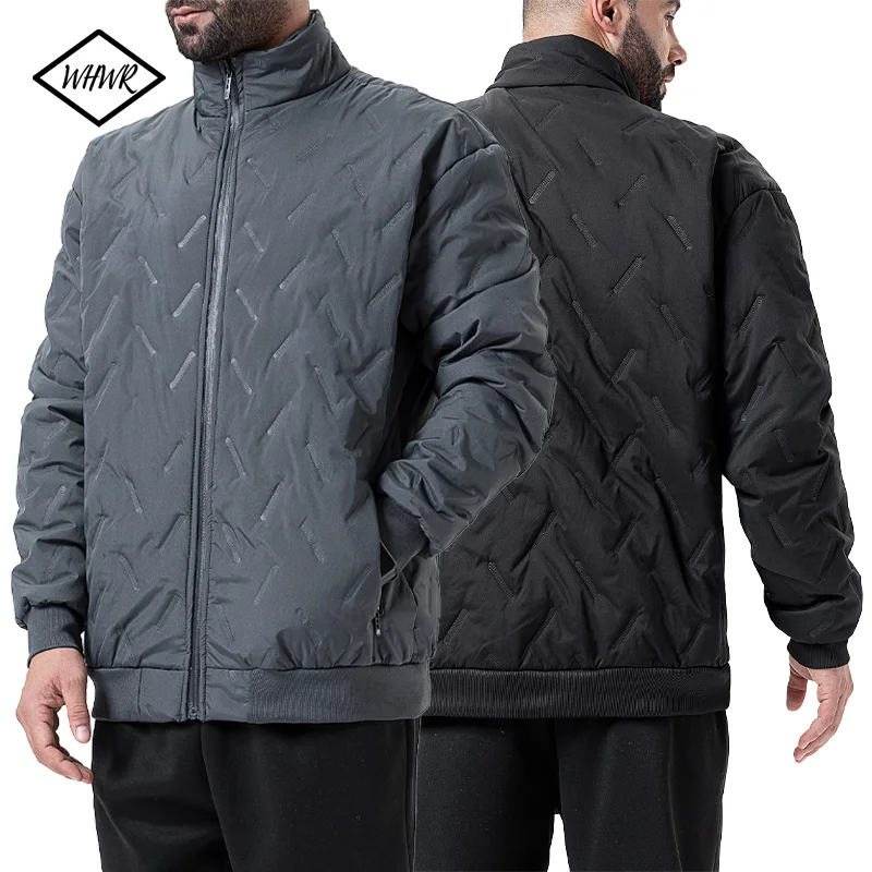 

Новинка 2025 года, осенне-зимняя куртка, мужская флисовая утепленная стеганая куртка, уличная одежда, повседневная куртка, мужская модная одежда, мужские теплые пальто 2XL