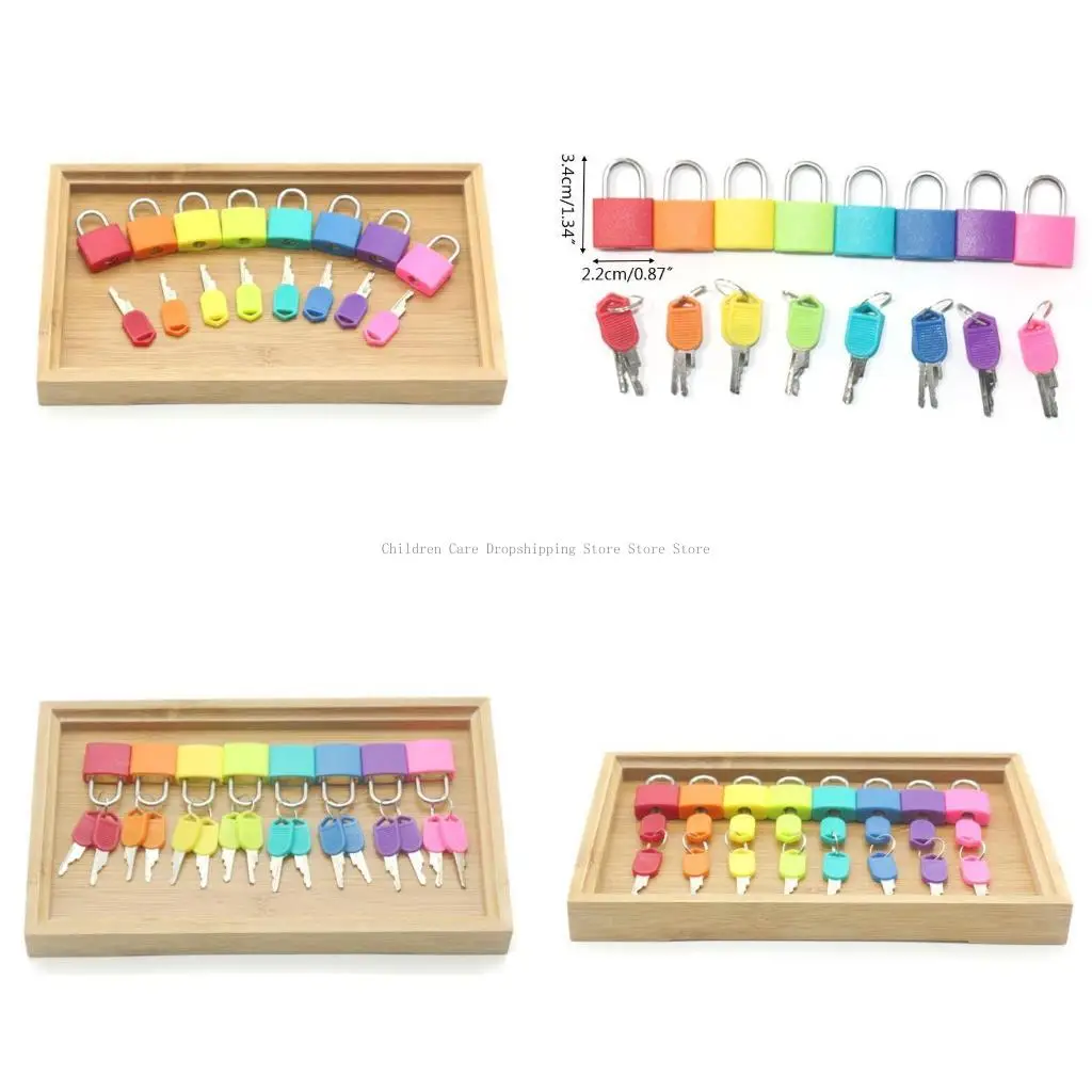 Enfants Enfants d'apprentissage Mini serrures avec des clés