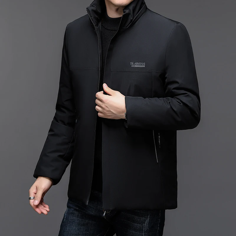 Men Casual Cotton-padded Jacket Windproof Warm Wear Resistant Fashion Casual High-quality Fabric Crisp Comfortable Skin Friendly