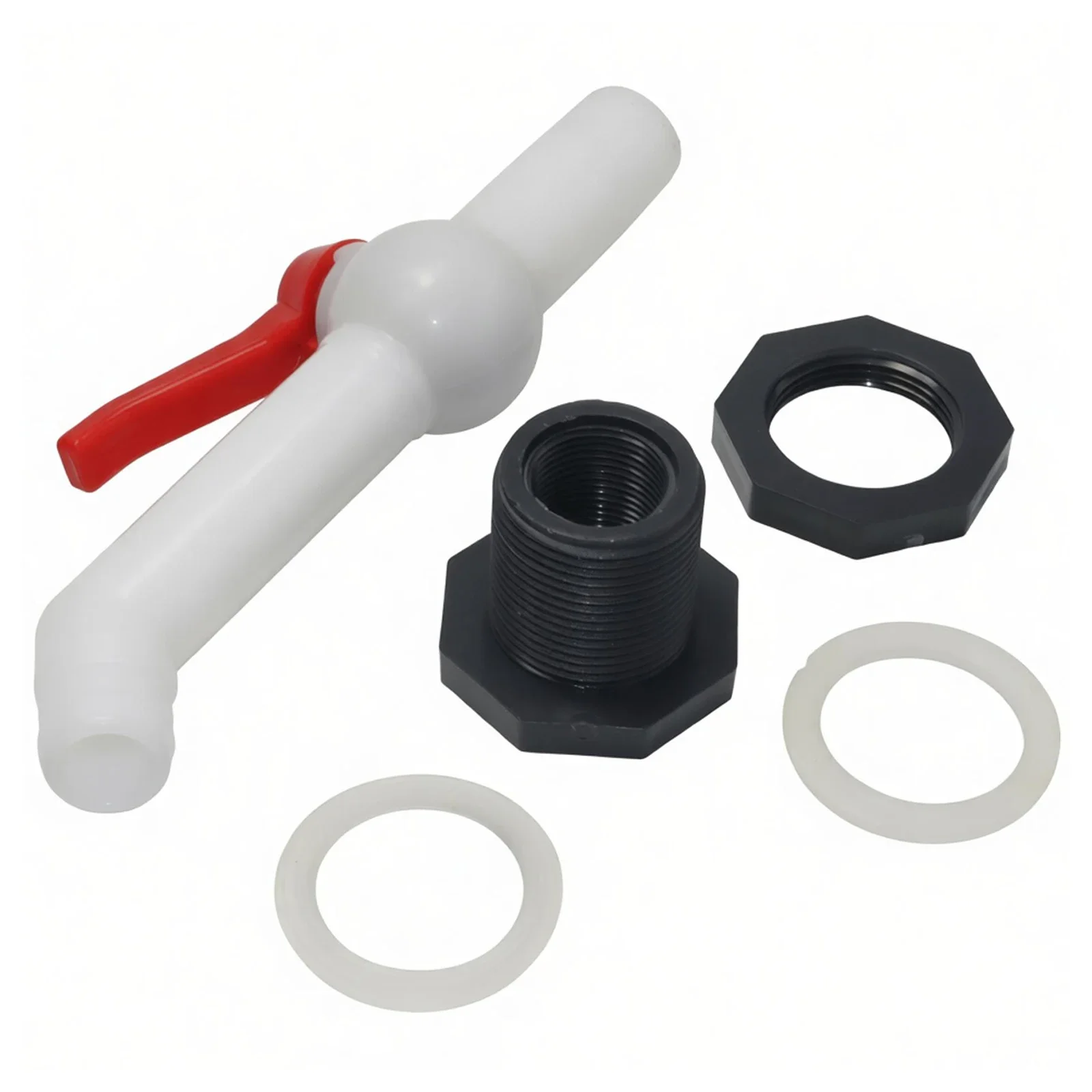 PVC internal and external thread flange with extended faucet Kit internal thread 3/4'' Rainwater bucket through plate joint