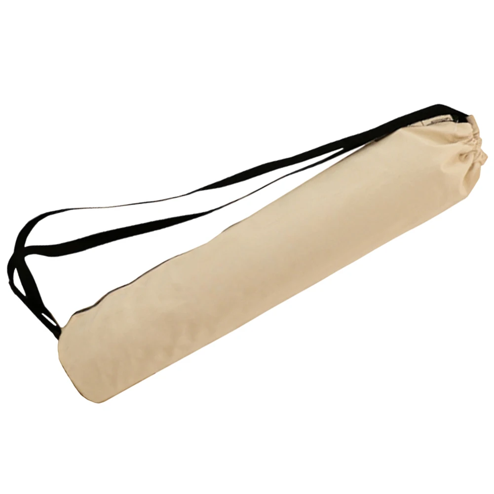 Canvas Yoga Mat Bag with Adjustable Shoulder Strap and Multiple Carrying Options for Comfortable Hands-Free Transport
