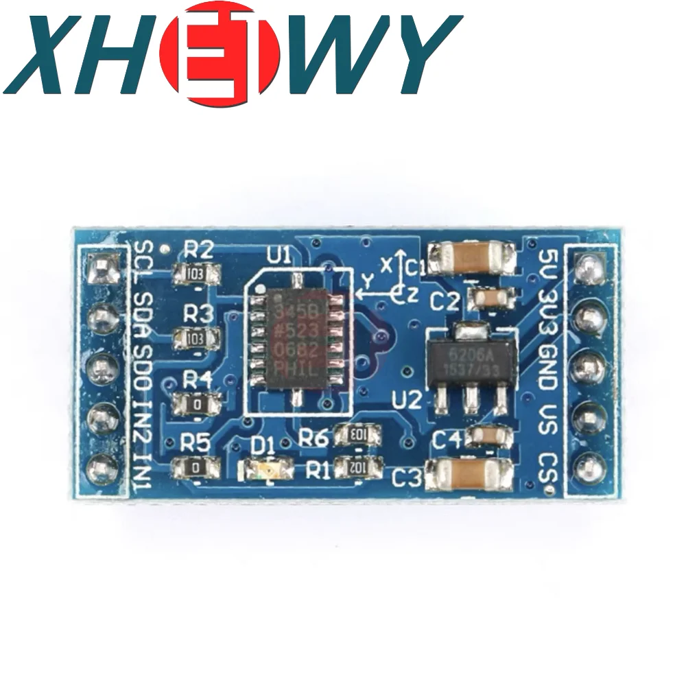 ADXL345วัดความเร่งเซ็นเซอร์มุมดิจิตอล iic/spi สำหรับ Arduino Raspberry Pi