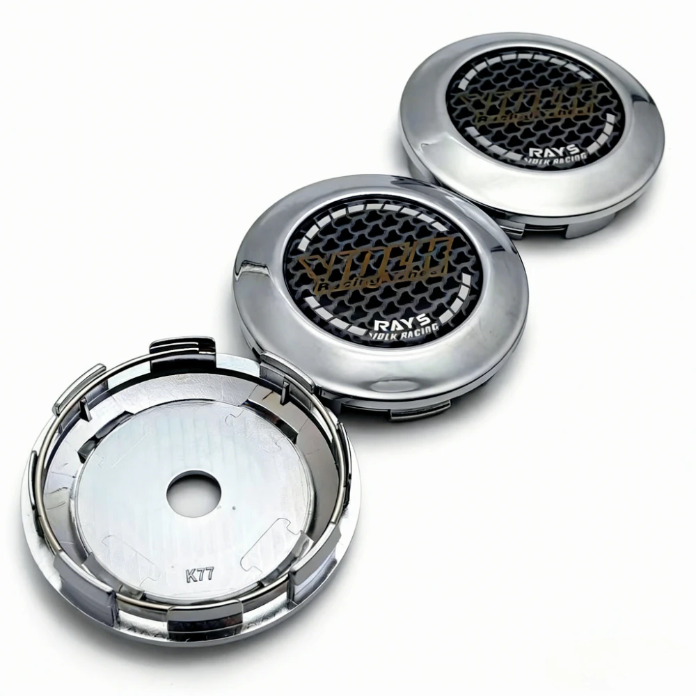

4pcs 77MM Clip 72MM JDM Epoxy Resin VOLK Logo Emblem Car Wheel Center Caps Rim Hubcaps Dust Cover Wheels Hub Cap Car Accessories
