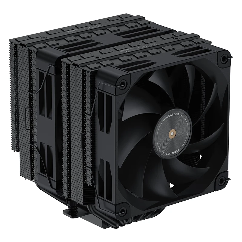 COOLEO-enfriador de CPU P60T V3, 6 tubos de calor, torres dobles, ventiladores dobles, radiador de PC de alto rendimiento para LGA1700 1200 115X AMD AM5 AM4