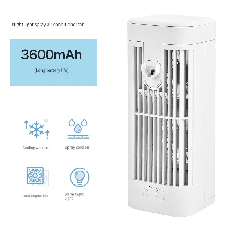 デスクトップエアコンファン、家庭用スプレー冷却、小型エアコン、屋内水冷