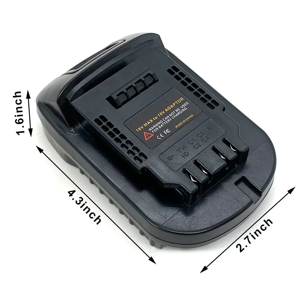 Adapter baterii ALASICKA BS18DL do akumulatorów litowo-jonowych Bosch 18V, umożliwiający konwersję na akumulatory litowo-jonowe DeWalt 18/20V DCB200 DCB204 — zdjęcie produktu 5