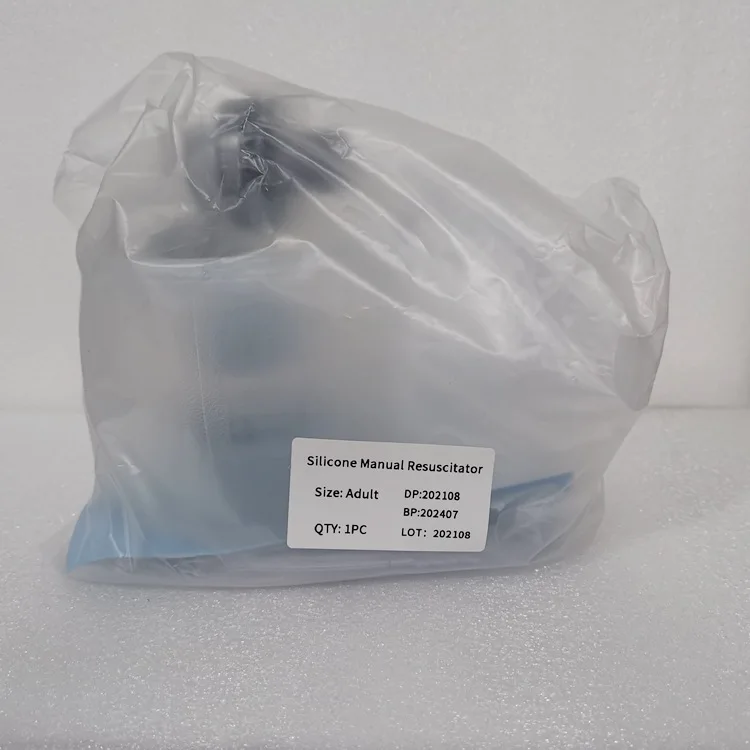 New Launched CPR mask OEM First Aid Manual PVC Silicone Adult pocket bag valve mask Manual Resuscitators Pocket BVM