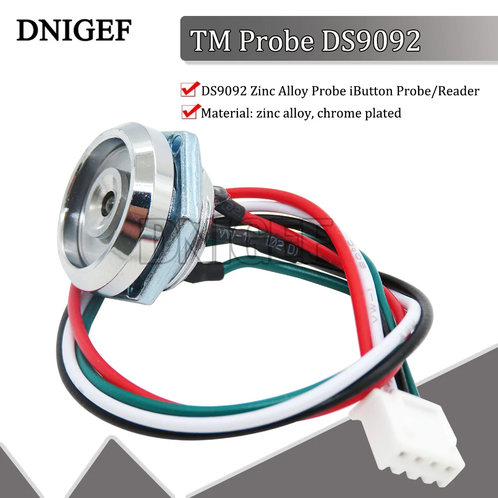 TM Probe DS9092 Zinc Alloy Probe iButton Probe/Reader with LED Diy Electronics