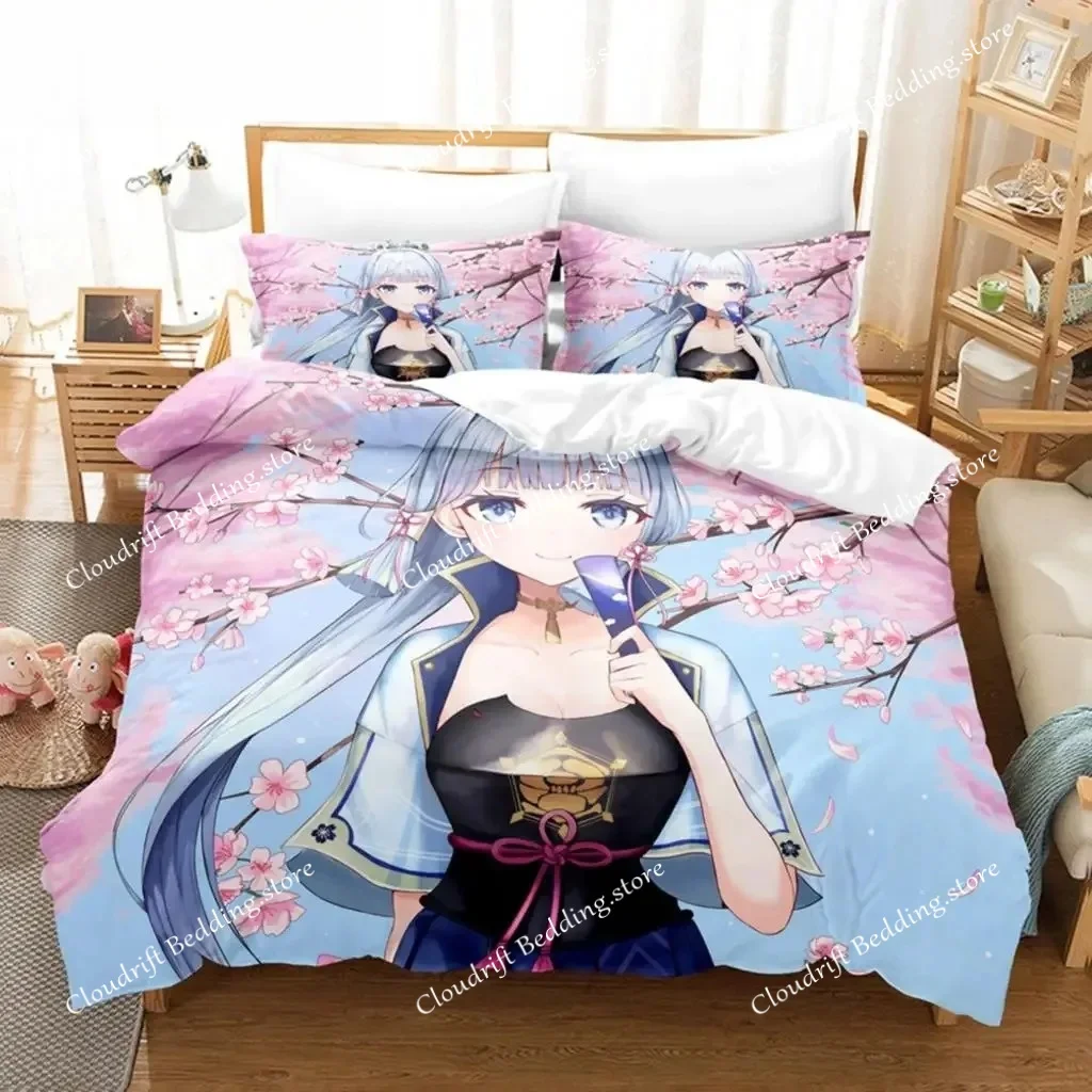 

Hot Game Genshin Impact Bedding Set 3D Printed Comforter Duvet Cover Sets Pillowcase Twin Full Queen King Duvet Covers Drop Ship