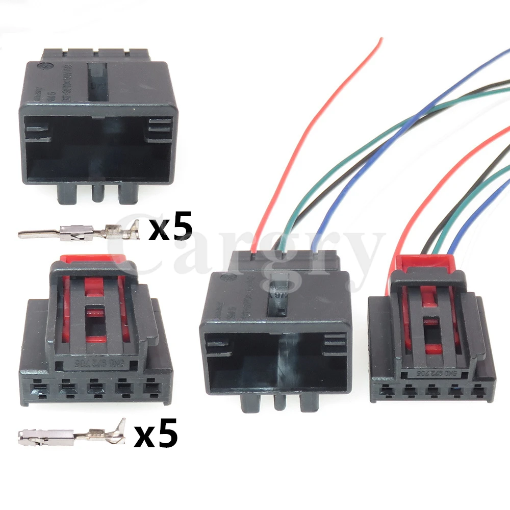 

1 Set 5P Starter 5G0972715 5K0972705 Automobile Taillight Wire Harness Unsealed Socket Auto Connector For VW Audi