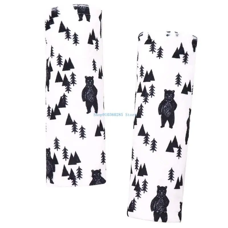 

K9FF 2Pcs Stroller Neck Cover Strap Shoulder Pads Protective Case Pram Pushchair Accs