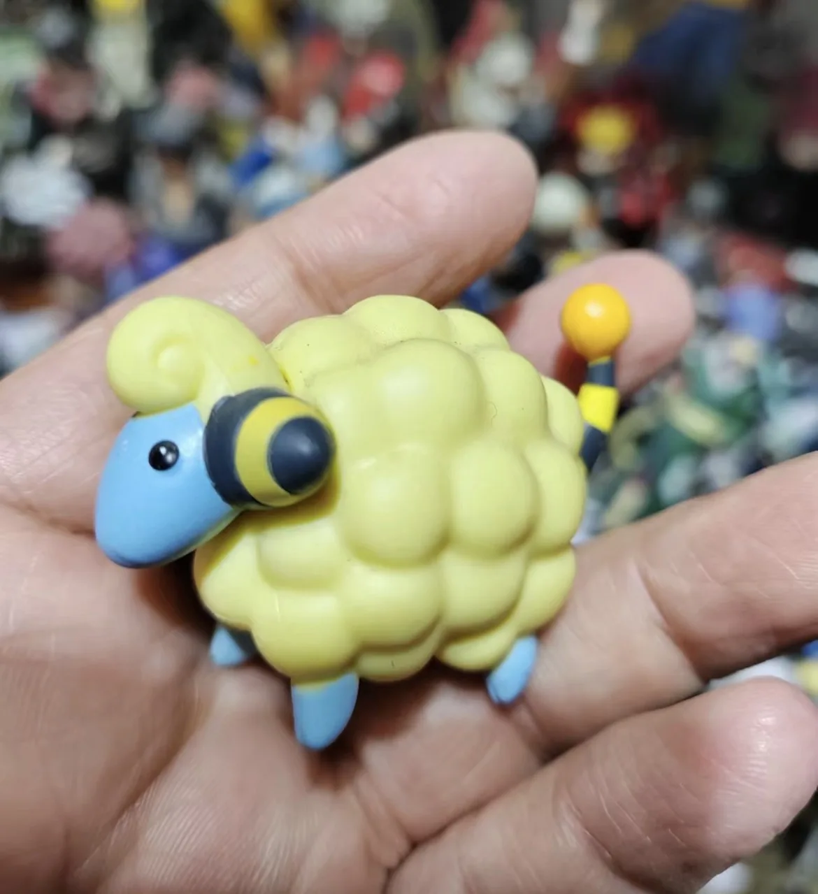 WCT Loose Mareep Figure Pokemon Collectible Model Toy