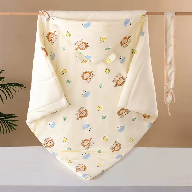 

1 шт. детское одеяло с мультяшным рисунком, зимнее утолщенное теплое одеяло для новорожденных