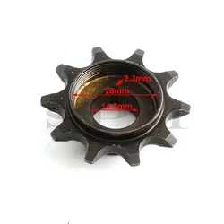 415 Chain 10 Tooth Mini Front Sprocket 10T Cog For 49cc 50cc 80cc 2 Stroke Engines Motorized Bicycle Push Bike parts