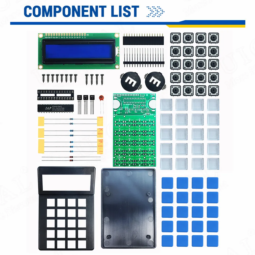 Imagem -06 - Diy Calculadora Eletrônica Fazendo Kit Mcu Solda Formação Experiência Prática Faça Você Mesmo Solda Projeto Lcd1062 Display