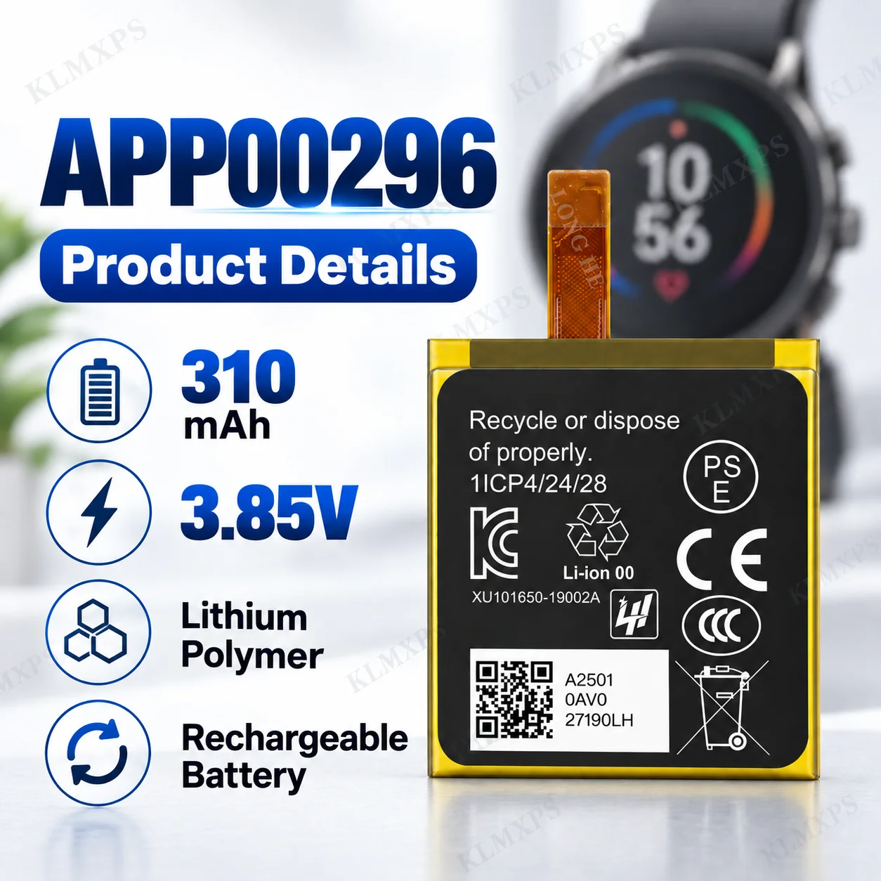 310mAh APP00296 Ersatzakku für – Fossil Watches Smartwatch Gen 5 Bewertung und Preis