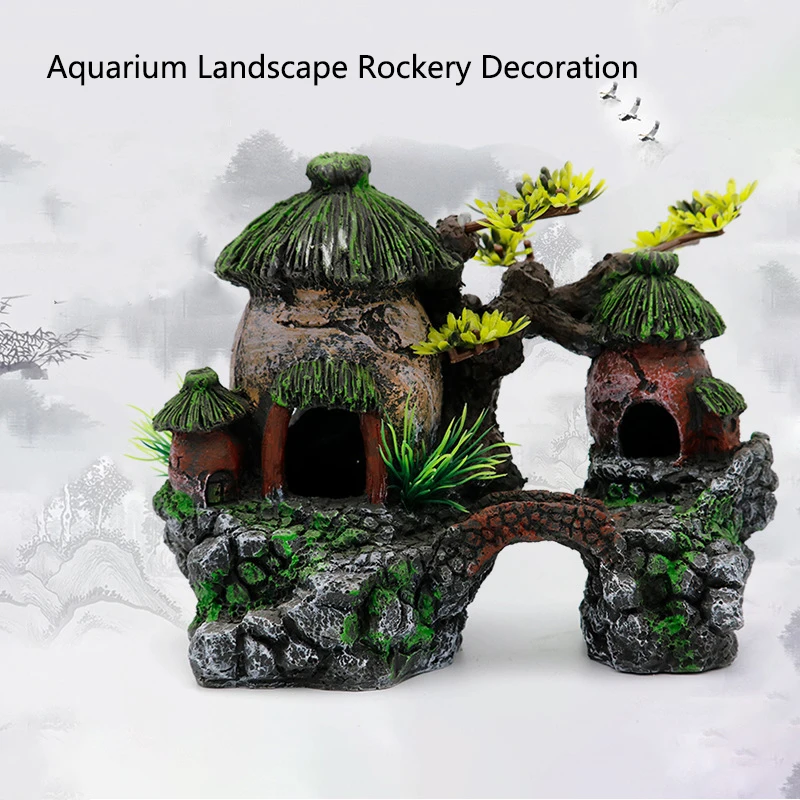 

Моделирование аквариума, рокарий, горное украшение, искусственный вид, скальная пещера, каменное дерево, украшение для аквариума, товары для домашних животных, домашний декор