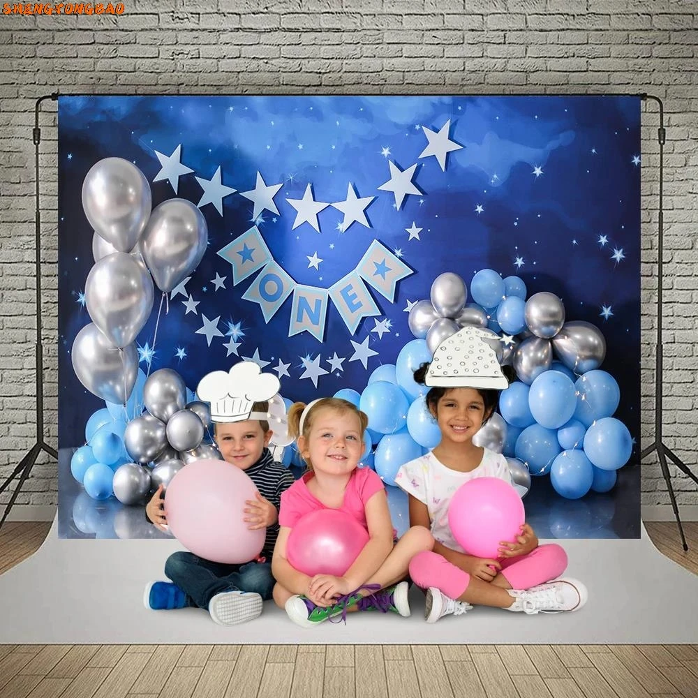 Bebê recém-nascido primeiro aniversário fotografia cenários bolo quebra cor balão crianças photo studio photocalls fundo adereços