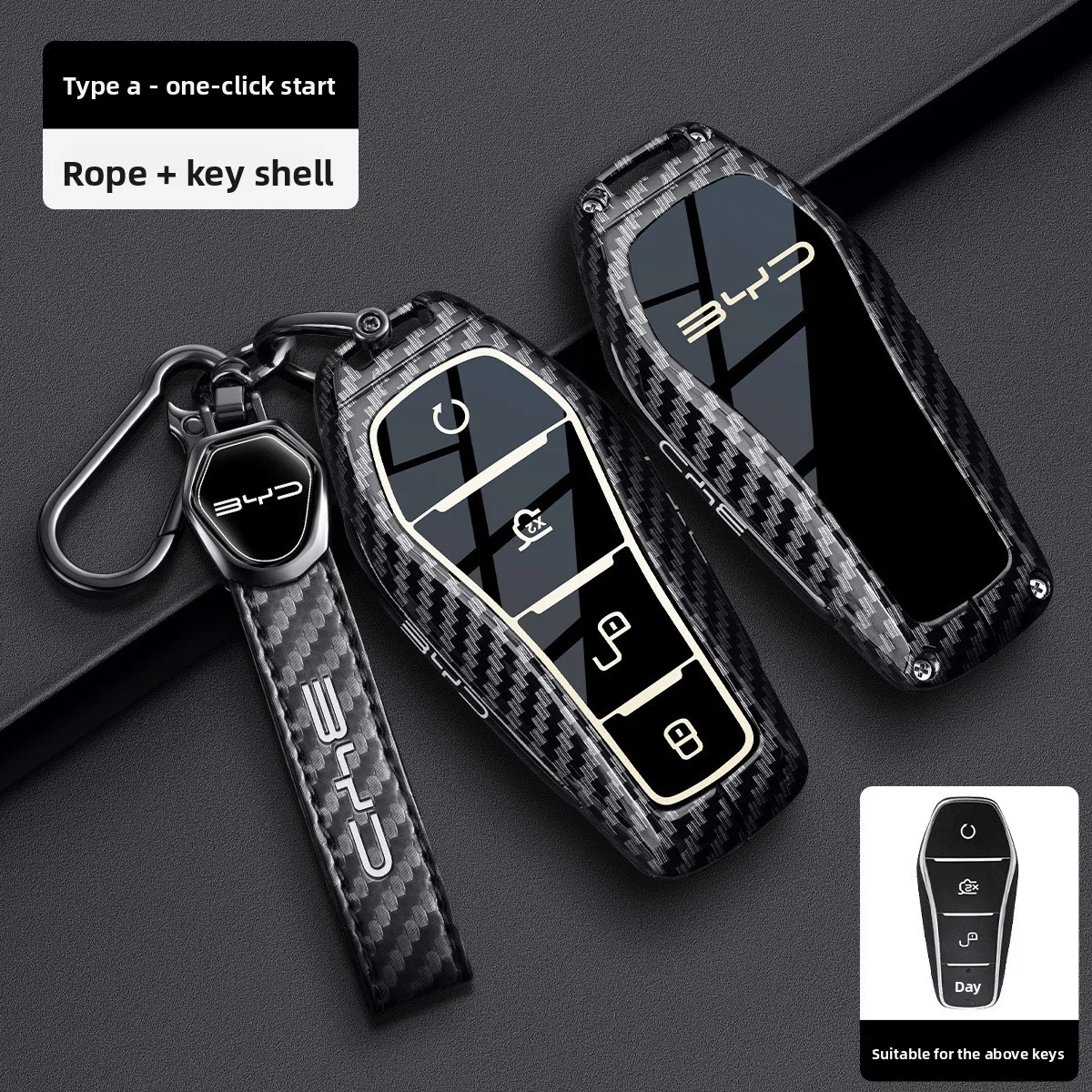 BYD Seagull Key Set Xia Qin Plus Song Yuan BYD Qin L Seal ATTO 3 Destroyer 05 Car Package Buckle Shell
