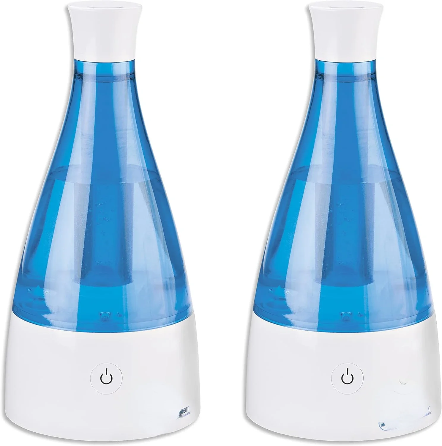 

Quiet Small Room 0.21 Gallon Ultrasonic Cool Humidifier, 10 Hour Run Time, Covers 210 Sq. Ft., Filter Free, 2 Pack, H920BL2P