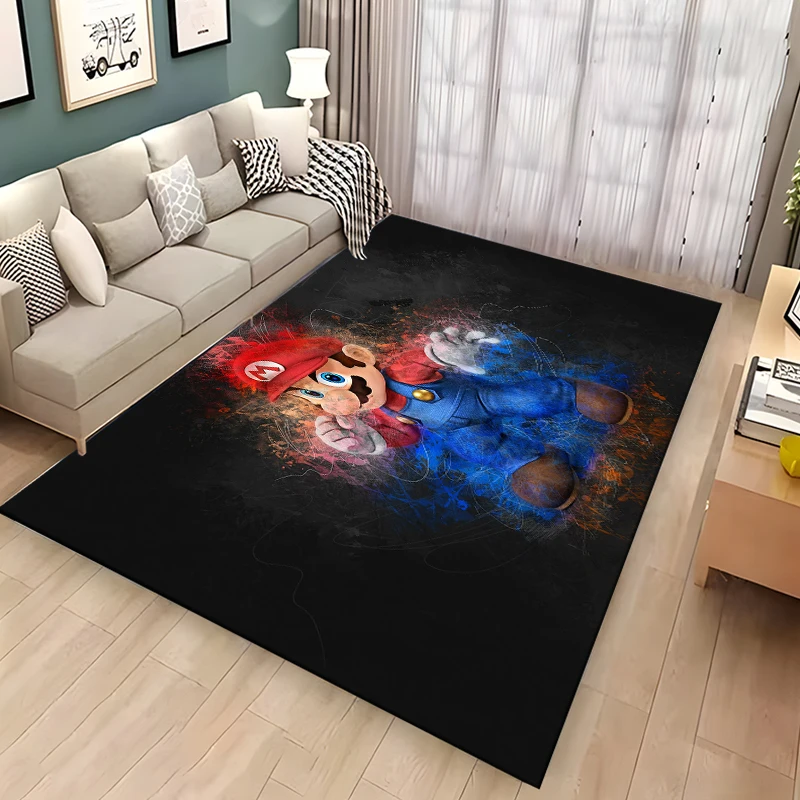 Super Mario Game HD Pattern Carpets Bedroom Play Mats Rug Bedroom Decor Carpet Livingroom Rug Crawl Mat Christmas Gift Rug