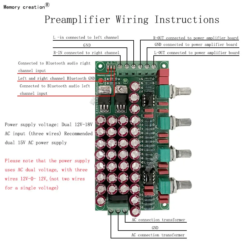 Memory creation 2.0 Class A Front HIFI Fever Level Power Amplifier Front Board