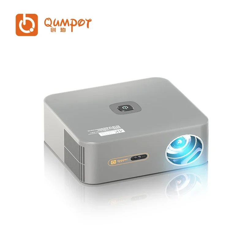 Qumpot 3D 4K UHD UST LED LCD 4600 ANSI Lumens TV PROJECTOR 4K المسرح المنزلي