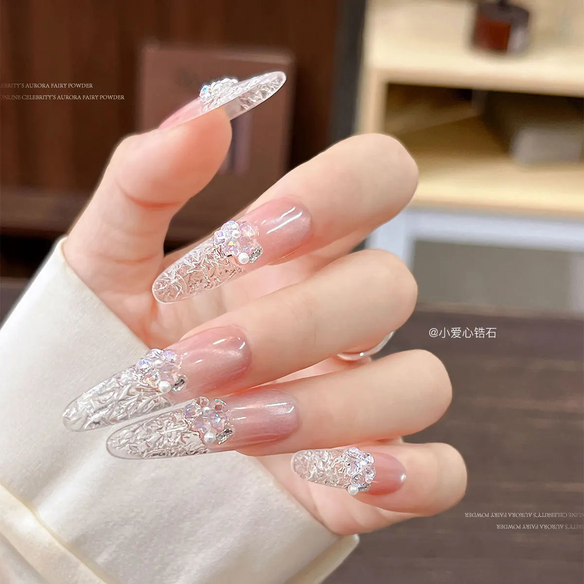20 stücke Koreanische Liebe Zirkon Nail art Charms Nagel Zubehör Super Flash Bunte Pfirsich Herz Flache Mini Nagel Diamant 3D Dekorationen
