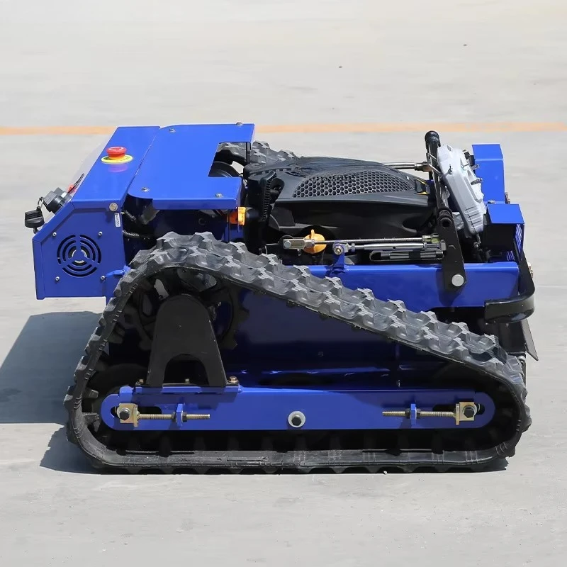 Hot Selling Self Propelled Mini Crawler-Type Remote Control Lawn Mower 125cc 4-cycle  Engine Home Garden Use