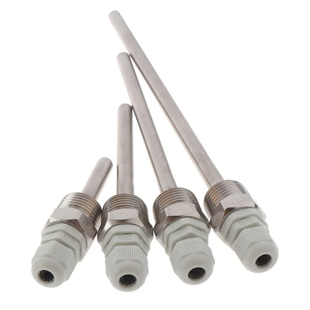 Casing Thermowell Temperature 2Mpa Max 30-200mm 304 Stainless Steel For Temperature Sensor Thermowell High Quality NEW