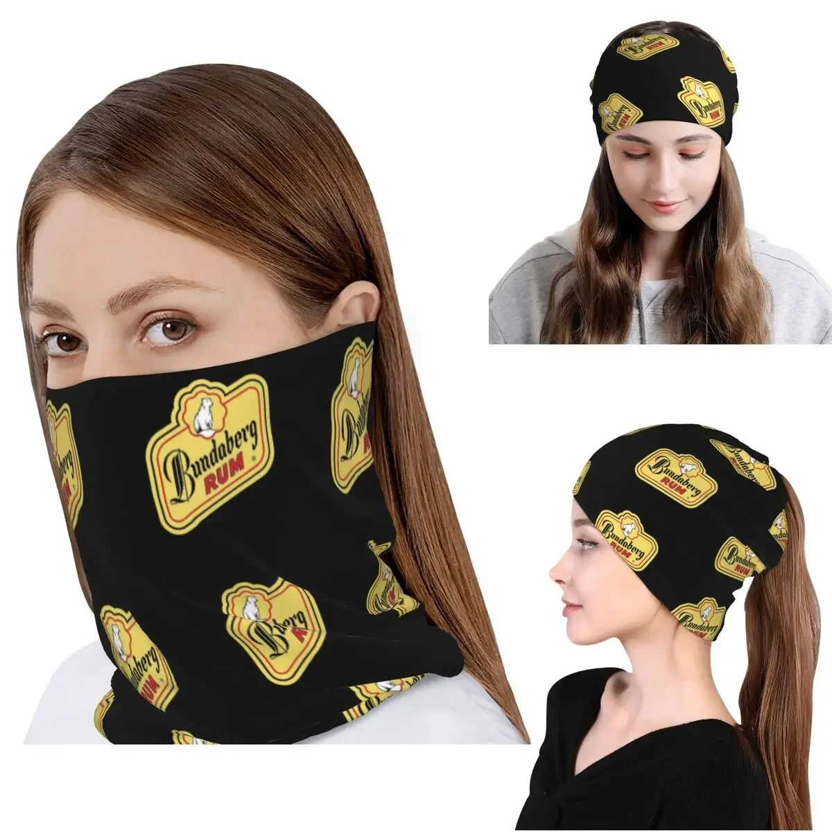 Bundaberg Rum Bandana Neck Gaiter Magic Scarf Warm Balaclava Beanies Hat Unisex Adulto Resistente al viento