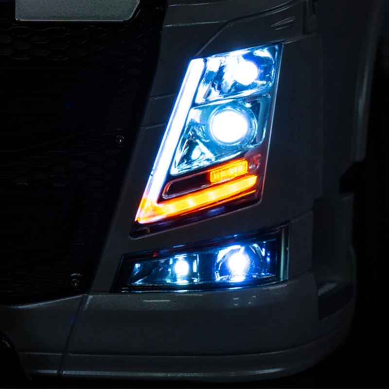 Modul Lampu Depan LED untuk Truk Sampah RC Tamiya 1/14 Volvo FH16XL 750 56360 56362 56375